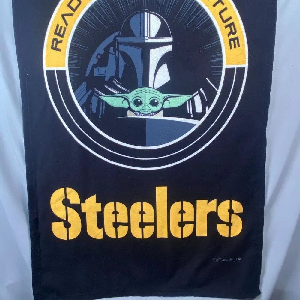 Pittsburgh Steelers NFL Disney Star Wars Mandalorian & The Child Double Towel